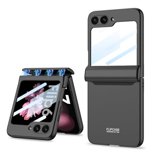 Schutzhülle für Samsung Galaxy Z Flip 6, magnetischer Scharnierschutz, integrierter HD-Displayschutz, kabelloses Laden, stoßfest, kratzfest, schlanke Handy-Schutzhülle für Galaxy Z Flip 6 2024 Schutzhülle für Samsung Galaxy Z Flip 6, magnetischer Scharnierschutz, integrierter HD-Displayschutz, kabelloses Laden, stoßfest, kratzfest, schlanke Handy-Schutzhülle für Galaxy Z Flip 6 2024 von MUDASANQI