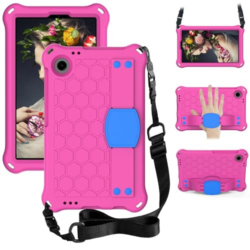 Strapazierfähige Schutzhülle, kompatibel mit Blackview Tab 60 22,1 cm (8,7 Zoll) (2023) Tablet-Hülle, kompatibel mit Kindern, langlebig, leicht, EVA, stoßfest, mit Griff, Ständer, Wabenstruktur, von MUDASANQI