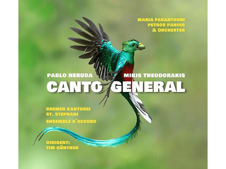 Farantouri,Maria/Pandis,Petros/Günther,Tim - Canto General (P.Neruda/M.Theodorakis) (CD) von MÜLLER-LÜD