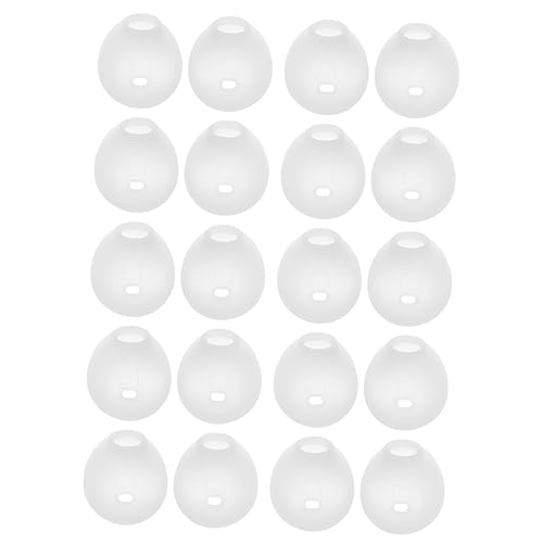 MUELODSIC 10Paare Silicone Ohrhörer Abdeckungen für Edge Ohrstöpsel Schutzkappen Abnehmbar Komfortabel und Langlebig für Langanhaltenden Gebrauch Weiß von MUELODSIC