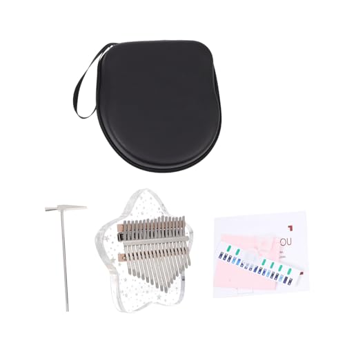 MUELODSIC 1Satz Daumenklavier Transparent Töne Kalimba Handgefertigtes Musikinstrument für Anfänger Tragbar mit Natürlichem für Musikliebhaber MUELODSIC 1Satz Daumenklavier Transparent Töne Kalimba Handgefertigtes Musikinstrument für Anfänger Tragbar mit Natürlichem für Musikliebhaber von MUELODSIC
