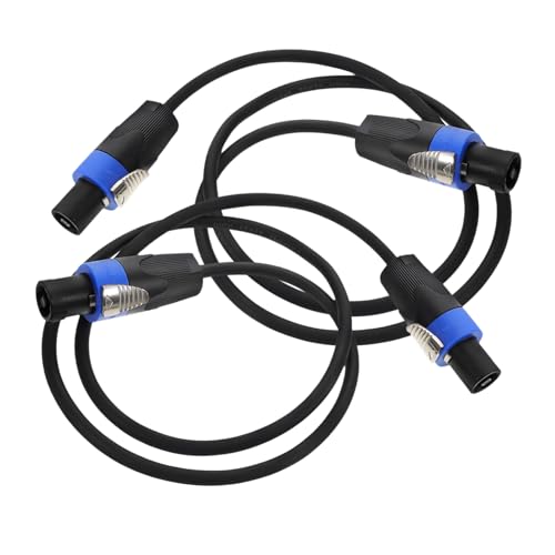 MUELODSIC 2 Stück Professionelles Audiokabel Kabel, Stecker, Anschlüsse Kabelverbinder in Marinequalität Lautsprecher Kabel Stecker Marine-lautsprecherkabel Instrumentendraht Schwarz Kupfer MUELODSIC 2 Stück Professionelles Audiokabel Kabel, Stecker, Anschlüsse Kabelverbinder in Marinequalität Lautsprecher Kabel Stecker Marine-lautsprecherkabel Instrumentendraht Schwarz Kupfer von MUELODSIC