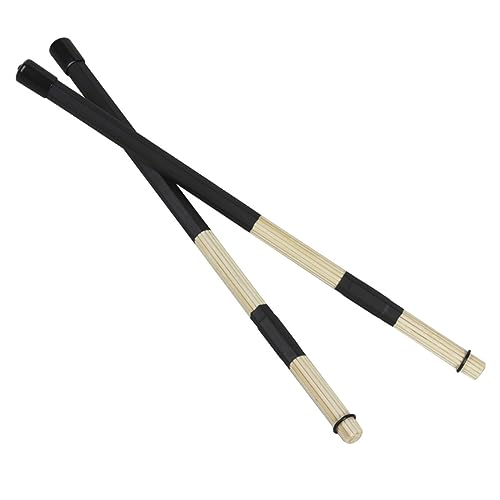 MUELODSIC 2Stücke Drumsticks Rack Drumsticks Holz Drumsticks für Schlagzeug Percussion Instrumentenzubehör Schwarz von MUELODSIC