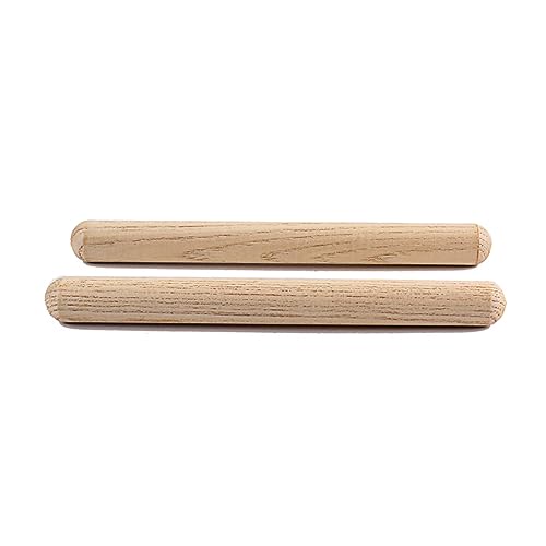 MUELODSIC 2Stücke Mini Holz Trommelstöcke Schlagzeug Zubehör Hochwertige Drumsticks aus Holz für Anfänger und Profis Ökologisch und Sicher für Musikliebhaber und Hellbraun von MUELODSIC