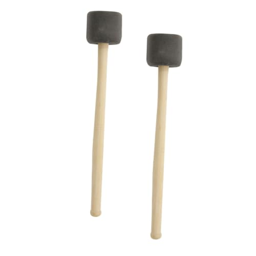 MUELODSIC 2Stücke Snare Drumsticks Holzgriff Percussion Mallet für Big Snare Drum Professionelles Trommelzubehör für Anfänger und Musiker Langlebig und Komfortabel von MUELODSIC