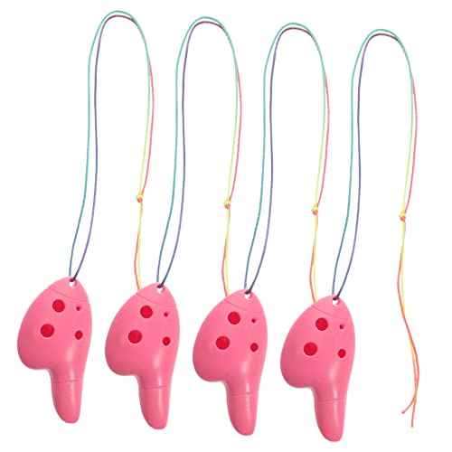 MUELODSIC 4 Stück Mini-okarina Für 6-loch Traditionelle Okarina Musical Tragbare Ocarina Musikinstrumente Kinderinstrumente Die Ocarina Okarina Okarina Okarina Abs Rosa von MUELODSIC
