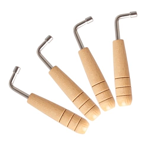 MUELODSIC 4 Stück Rya -string -tuning -tool Stimmschlüssel Für Musikinstrumente Werkzeug Zum Stimmen Der Harfe Leierstimmer Lyra-einstellschlüssel Stimmgerät Für Leierharfe Rostfreier Stahl von MUELODSIC