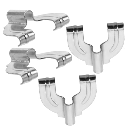 MUELODSIC 4 Stück Snare-drum-hook Teile Der Bassdrum Trommelklauenhaken Für Schlagzeug Haken Für Bassdrumklaue Instrumenten-bass-klauenhaken Bassdrum-klauenaufsatz Aluminiumlegierung Silber von MUELODSIC