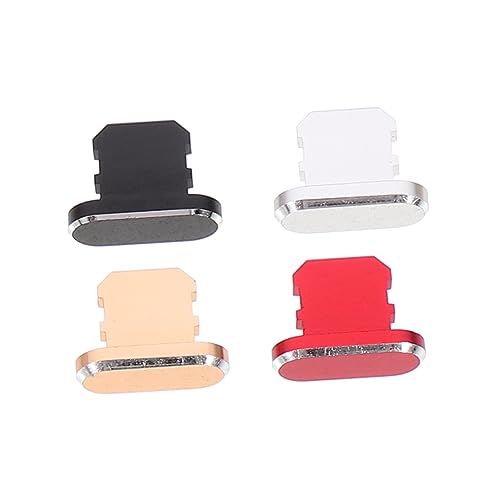 MUELODSIC 4Stücke Teiliges USB Anschlussabdeckung aus Aluminiumlegierung Kompatibel mit X Roségold Schmutz Staubschutz für Handy Zubehör MUELODSIC 4Stücke Teiliges USB Anschlussabdeckung aus Aluminiumlegierung Kompatibel mit X Roségold Schmutz Staubschutz für Handy Zubehör von MUELODSIC