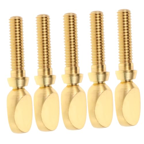 MUELODSIC 5 Stück Saxophon-halsschraube Sax Halsschraube Zubehör Für Saxophon-ersatzteile Reparaturwerkzeuge Für Instrumente Ersatz-saxophonhalsschrauben Kleine Nackenschrauben Metall Golden von MUELODSIC
