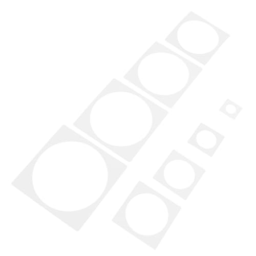 MUELODSIC 8pcs DIY Plastic Circle-vorlagen Zum Malen Wiederverwendbarer Schablonen Für Handwerkscrapbooking. von MUELODSIC