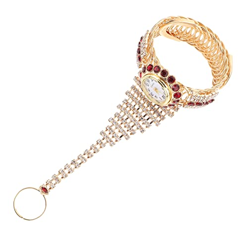 MUELODSIC Rhinestone Damenarmbanduhr Elegante Vintage Armbanduhr mit Strass Tragbar für Komfortabel Langlebig Modisches Accessoire MUELODSIC Rhinestone Damenarmbanduhr Elegante Vintage Armbanduhr mit Strass Tragbar für Komfortabel Langlebig Modisches Accessoire von MUELODSIC