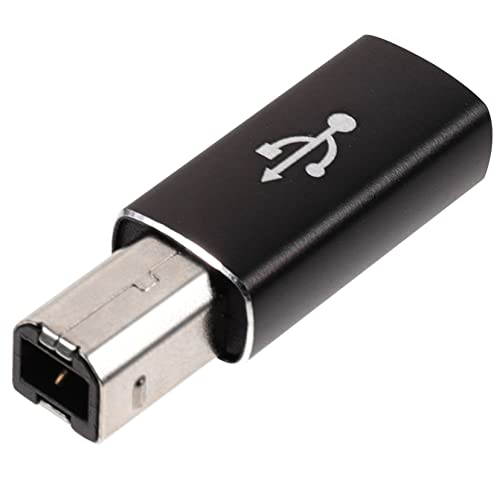 MUELODSIC Type C zu USB Adapter für Elektrische Klaviere Midi und Drucker Kompakter Stereo Klavieradapter Leicht und Langlebig Kompatibel mit Meisten Audiogeräten von MUELODSIC