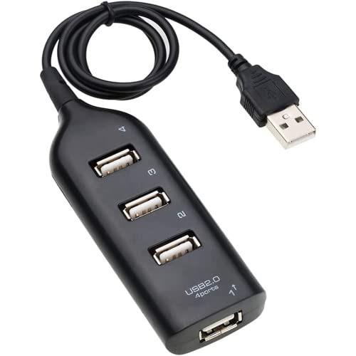 MUENG Hi-Speed-Hub-Adapter USB Hub Mini USB 2.0 4-Port-Splitter für PC-Laptop-Notebook-Empfänger Computer Peripheriegeräte Zubehör von MUENG