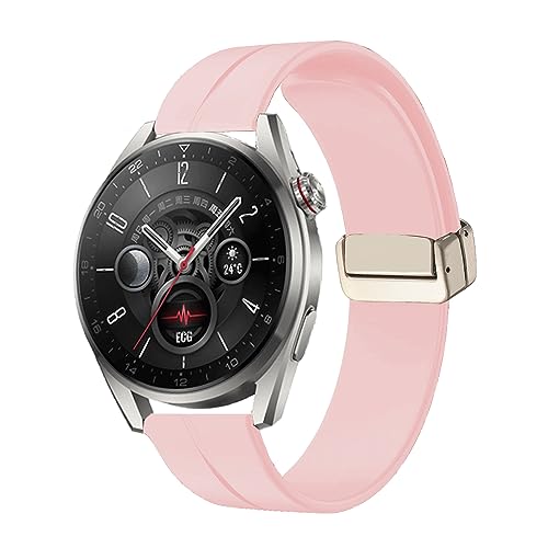 MUENShop 20mm Uhrenarmband Silikon Magnetisch Kompatibel mit Omega x Swatch MoonSwatch Samsung Galaxy Watch 5 41mm/,Huawei Watch GT 2/3 42mm von MUENShop