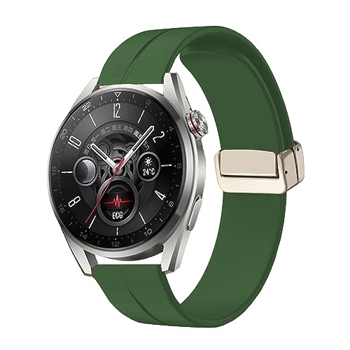 MUENShop 22mm Uhrenarmband Silikon Magnetisch Kompatibel für Samsung Galaxy watch 3 45mm HUAWEI Watch GT 2/3/4 46mm Sport Band MUENShop 22mm Uhrenarmband Silikon Magnetisch Kompatibel für Samsung Galaxy watch 3 45mm HUAWEI Watch GT 2/3/4 46mm Sport Band von MUENShop