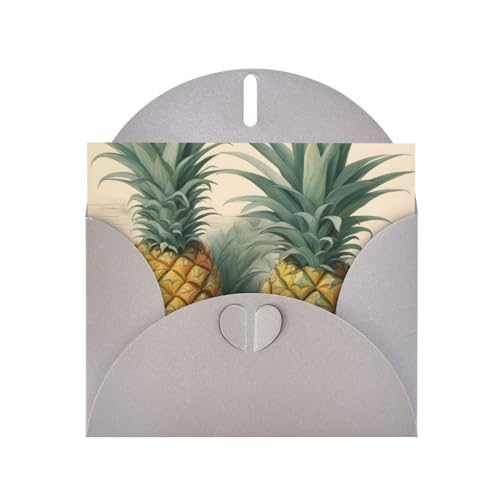 MUFLVDX Ananas-Grußkarte für alle Anlässe mit Umschlägen, Perlen-Papierkarten für Geburtstage, Jubiläen, Weihnachten MUFLVDX Ananas-Grußkarte für alle Anlässe mit Umschlägen, Perlen-Papierkarten für Geburtstage, Jubiläen, Weihnachten von MUFLVDX