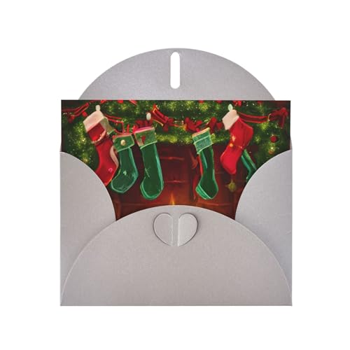 MUFLVDX Frohe Weihnachten Grußkarte für alle Anlässe mit Umschlägen, Perlenpapierkarten für Geburtstage, Jubiläen, Weihnachten von MUFLVDX