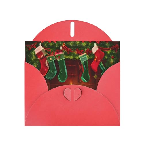 MUFLVDX Frohe Weihnachten Grußkarte für alle Anlässe mit Umschlägen, Perlenpapierkarten für Geburtstage, Jubiläen, Weihnachten von MUFLVDX