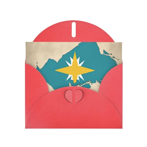 MUFLVDX Grußkarte mit Bahamas-Flagge und Inseln, für alle Anlässe, mit Umschlägen, Perlen-Papierkarten für Geburtstage, Jubiläen, Weihnachten von MUFLVDX