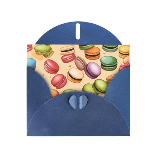 MUFLVDX Grußkarte mit Macaron-Keks-Geschmack, für alle Anlässe, mit Umschlägen, Perlpapierkarten für Geburtstage, Jubiläen, Weihnachten MUFLVDX Grußkarte mit Macaron-Keks-Geschmack, für alle Anlässe, mit Umschlägen, Perlpapierkarten für Geburtstage, Jubiläen, Weihnachten von MUFLVDX