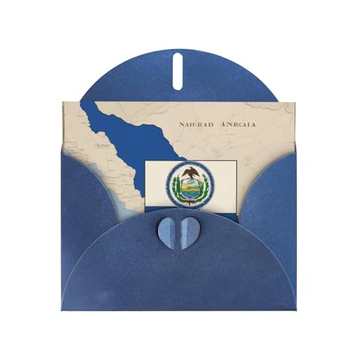 MUFLVDX Grußkarte mit Nicaragua-Flagge, für alle Anlässe, mit Umschlägen, Perlen-Papierkarten für Geburtstage, Jubiläen, Weihnachten von MUFLVDX
