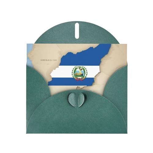 MUFLVDX Grußkarte mit Nicaragua-Flagge, für alle Anlässe, mit Umschlägen, Perlen-Papierkarten für Geburtstage, Jubiläen, Weihnachten von MUFLVDX