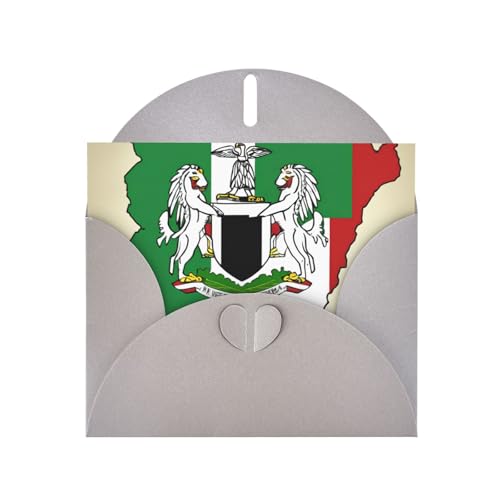 MUFLVDX Grußkarte mit Nigeria-Flagge, mit Pferdemuster, für alle Anlässe, mit Umschlägen, Perlen-Papierkarten für Geburtstage, Jubiläen, Weihnachten MUFLVDX Grußkarte mit Nigeria-Flagge, mit Pferdemuster, für alle Anlässe, mit Umschlägen, Perlen-Papierkarten für Geburtstage, Jubiläen, Weihnachten von MUFLVDX