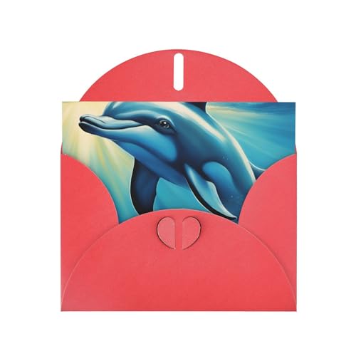MUFLVDX Grußkarte mit Ozean-Delfin, für alle Anlässe, mit Umschlägen, Perlen-Papierkarten für Geburtstage, Jubiläen, Weihnachten MUFLVDX Grußkarte mit Ozean-Delfin, für alle Anlässe, mit Umschlägen, Perlen-Papierkarten für Geburtstage, Jubiläen, Weihnachten von MUFLVDX