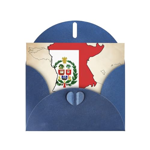 MUFLVDX Grußkarte mit Peru-Flagge, für alle Anlässe, mit Umschlägen, Perlen-Papierkarten für Geburtstage, Jubiläen, Weihnachten MUFLVDX Grußkarte mit Peru-Flagge, für alle Anlässe, mit Umschlägen, Perlen-Papierkarten für Geburtstage, Jubiläen, Weihnachten von MUFLVDX
