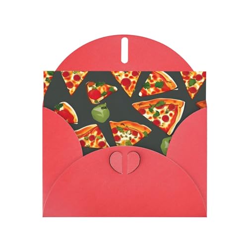 MUFLVDX Grußkarte mit Pizza-Muster, für alle Anlässe, mit Umschlägen, Perlen-Papierkarten für Geburtstage, Jubiläen, Weihnachten MUFLVDX Grußkarte mit Pizza-Muster, für alle Anlässe, mit Umschlägen, Perlen-Papierkarten für Geburtstage, Jubiläen, Weihnachten von MUFLVDX