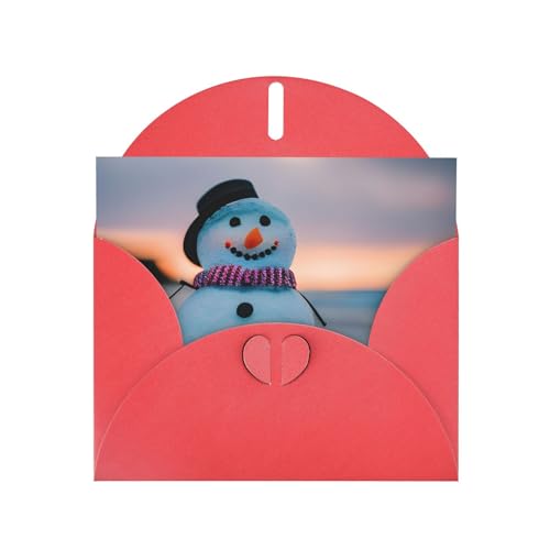 MUFLVDX Grußkarte mit Schneemann, für alle Anlässe, mit Umschlägen, Perlen-Papierkarten für Geburtstage, Jubiläen, Weihnachten MUFLVDX Grußkarte mit Schneemann, für alle Anlässe, mit Umschlägen, Perlen-Papierkarten für Geburtstage, Jubiläen, Weihnachten von MUFLVDX