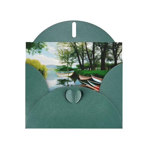 MUFLVDX Grußkarte mit See, Kanus, Park, für alle Anlässe, mit Umschlägen, Perlen-Papierkarten für Geburtstage, Jubiläen, Weihnachten MUFLVDX Grußkarte mit See, Kanus, Park, für alle Anlässe, mit Umschlägen, Perlen-Papierkarten für Geburtstage, Jubiläen, Weihnachten von MUFLVDX