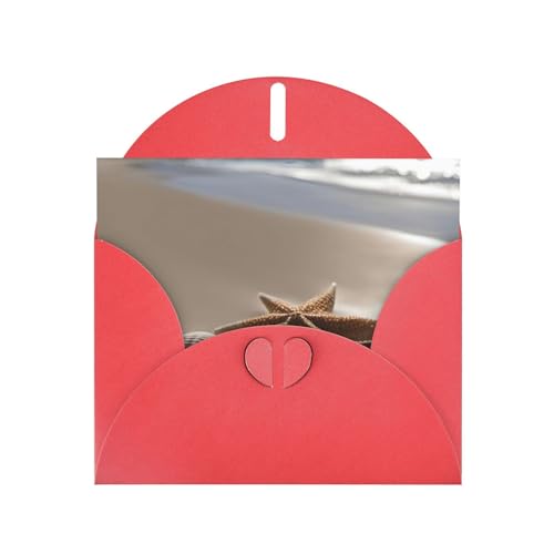 MUFLVDX Grußkarte mit Seestern, Muschel, Sandstrand, für alle Anlässe, mit Umschlägen, Perlen-Papierkarten für Geburtstage, Jubiläen, Weihnachten MUFLVDX Grußkarte mit Seestern, Muschel, Sandstrand, für alle Anlässe, mit Umschlägen, Perlen-Papierkarten für Geburtstage, Jubiläen, Weihnachten von MUFLVDX