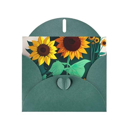 MUFLVDX Grußkarte mit Sonnenblumen-Biene, für alle Anlässe, mit Umschlägen, Perlen-Papierkarten für Geburtstage, Jubiläen, Weihnachten von MUFLVDX