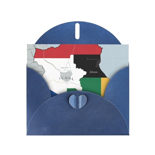 MUFLVDX Grußkarte mit Südsudan-Flagge, für alle Anlässe, mit Umschlägen, Perlen-Papierkarten für Geburtstage, Jubiläen, Weihnachten MUFLVDX Grußkarte mit Südsudan-Flagge, für alle Anlässe, mit Umschlägen, Perlen-Papierkarten für Geburtstage, Jubiläen, Weihnachten von MUFLVDX