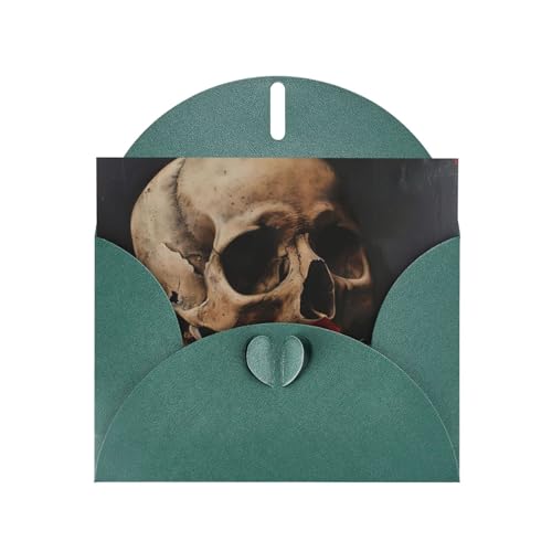 MUFLVDX Grußkarte mit Totenkopf und roter Rose, für alle Anlässe, mit Umschlägen, Perlen-Papierkarten für Geburtstage, Jubiläen, Weihnachten MUFLVDX Grußkarte mit Totenkopf und roter Rose, für alle Anlässe, mit Umschlägen, Perlen-Papierkarten für Geburtstage, Jubiläen, Weihnachten von MUFLVDX
