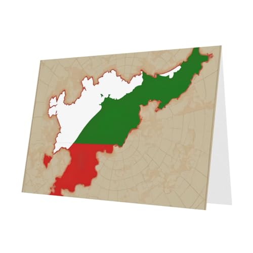 MUFLVDX Grußkarte mit Tschetschenien-Flagge, für alle Anlässe, mit Umschlägen, Perlen-Papierkarten für Geburtstage, Jubiläen, Weihnachten MUFLVDX Grußkarte mit Tschetschenien-Flagge, für alle Anlässe, mit Umschlägen, Perlen-Papierkarten für Geburtstage, Jubiläen, Weihnachten von MUFLVDX