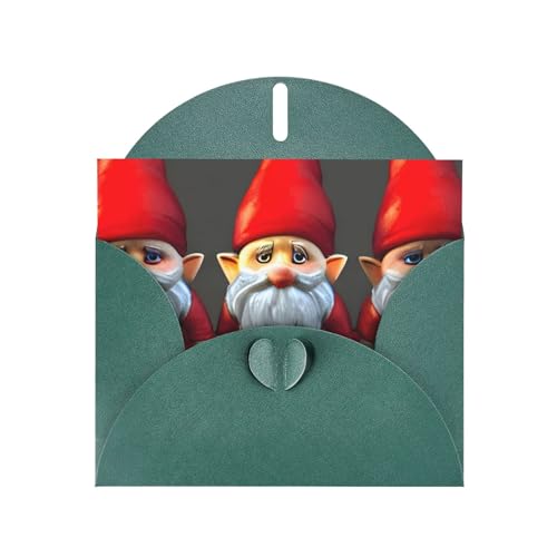 MUFLVDX Grußkarte mit Weihnachtswichteln, für alle Anlässe, mit Umschlägen, Perlen-Papierkarten für Geburtstage, Jubiläen, Weihnachten von MUFLVDX