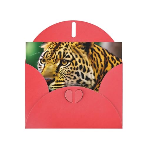 MUFLVDX Grußkarte mit gelbem Leopardenmuster, für alle Anlässe, mit Umschlägen, Perlenpapierkarten für Geburtstage, Jubiläen, Weihnachten MUFLVDX Grußkarte mit gelbem Leopardenmuster, für alle Anlässe, mit Umschlägen, Perlenpapierkarten für Geburtstage, Jubiläen, Weihnachten von MUFLVDX