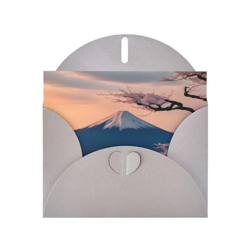 MUFLVDX Grußkarte mit japanischem Berg Fuji-Landschaft, für alle Anlässe, mit Umschlägen, Perlen-Papierkarten für Geburtstage, Jubiläen, Weihnachten MUFLVDX Grußkarte mit japanischem Berg Fuji-Landschaft, für alle Anlässe, mit Umschlägen, Perlen-Papierkarten für Geburtstage, Jubiläen, Weihnachten von MUFLVDX