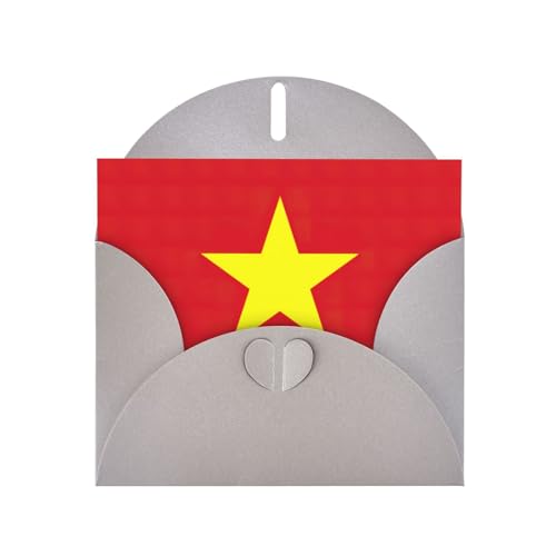 MUFLVDX Grußkarte mit vietnamesischer Flagge, für alle Anlässe, mit Umschlägen, Perlen-Papierkarten für Geburtstage, Jubiläen, Weihnachten MUFLVDX Grußkarte mit vietnamesischer Flagge, für alle Anlässe, mit Umschlägen, Perlen-Papierkarten für Geburtstage, Jubiläen, Weihnachten von MUFLVDX