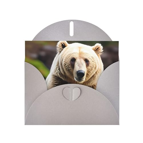 MUFLVDX Grußkarte mit weißem Bär, brauner Bär, für alle Anlässe, mit Umschlägen, Perlen-Papierkarten für Geburtstage, Jubiläen, Weihnachten MUFLVDX Grußkarte mit weißem Bär, brauner Bär, für alle Anlässe, mit Umschlägen, Perlen-Papierkarten für Geburtstage, Jubiläen, Weihnachten von MUFLVDX