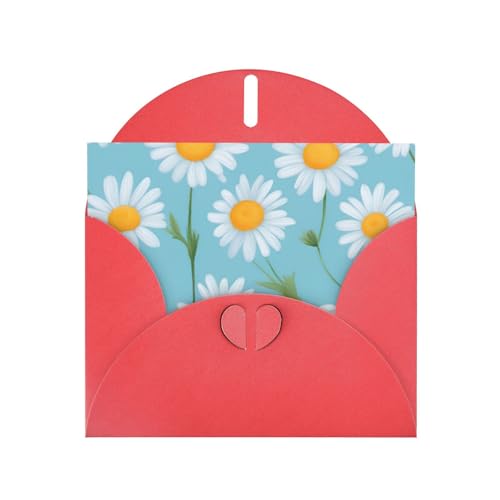 MUFLVDX Grußkarte mit weißem Gänseblümchen auf hellblauem Hintergrund, für alle Anlässe, mit Umschlägen, Perlen-Papierkarten für Geburtstage, Jubiläen, Weihnachten MUFLVDX Grußkarte mit weißem Gänseblümchen auf hellblauem Hintergrund, für alle Anlässe, mit Umschlägen, Perlen-Papierkarten für Geburtstage, Jubiläen, Weihnachten von MUFLVDX