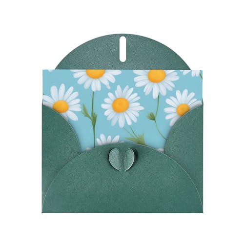 MUFLVDX Grußkarte mit weißem Gänseblümchen auf hellblauem Hintergrund, für alle Anlässe, mit Umschlägen, Perlen-Papierkarten für Geburtstage, Jubiläen, Weihnachten MUFLVDX Grußkarte mit weißem Gänseblümchen auf hellblauem Hintergrund, für alle Anlässe, mit Umschlägen, Perlen-Papierkarten für Geburtstage, Jubiläen, Weihnachten von MUFLVDX