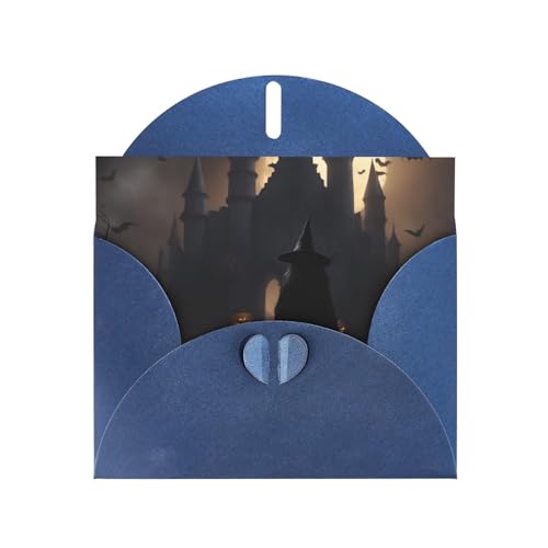 MUFLVDX Halloween-Gothic-Grußkarte für alle Anlässe mit Umschlägen, Perlen-Papierkarten für Geburtstage, Jubiläen, Weihnachten MUFLVDX Halloween-Gothic-Grußkarte für alle Anlässe mit Umschlägen, Perlen-Papierkarten für Geburtstage, Jubiläen, Weihnachten von MUFLVDX