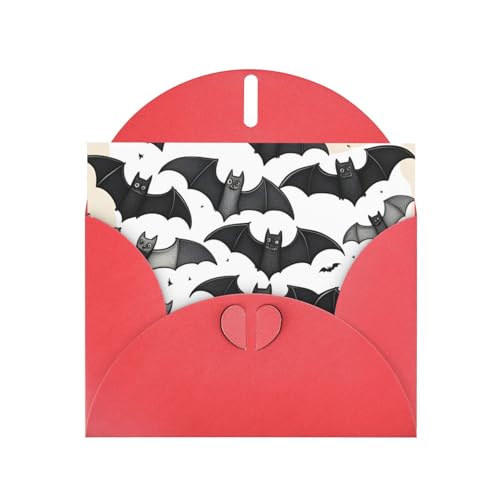 MUFLVDX Halloween-Grußkarte mit fliegenden Fledermäusen, für alle Anlässe, mit Umschlägen, Perlen-Papierkarten für Geburtstage, Jubiläen, Weihnachten MUFLVDX Halloween-Grußkarte mit fliegenden Fledermäusen, für alle Anlässe, mit Umschlägen, Perlen-Papierkarten für Geburtstage, Jubiläen, Weihnachten von MUFLVDX