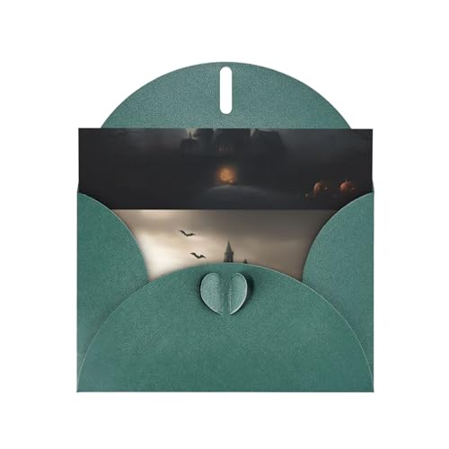 MUFLVDX Halloween-Horror-Grußkarte für alle Anlässe mit Umschlägen, Perlen-Papierkarten für Geburtstage, Jubiläen, Weihnachten MUFLVDX Halloween-Horror-Grußkarte für alle Anlässe mit Umschlägen, Perlen-Papierkarten für Geburtstage, Jubiläen, Weihnachten von MUFLVDX