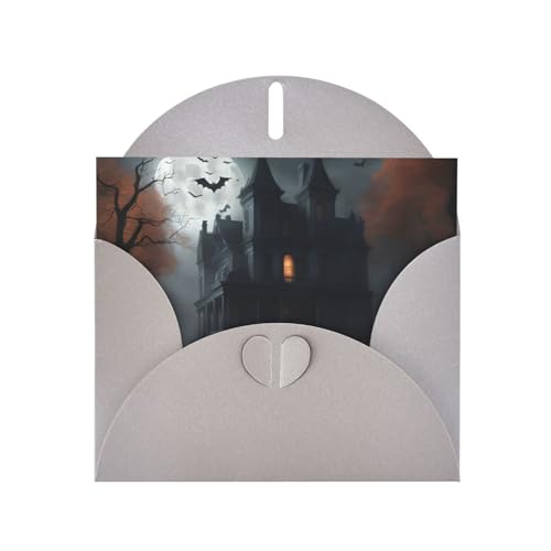 MUFLVDX Halloween-Horror-Grußkarte für alle Anlässe mit Umschlägen, Perlen-Papierkarten für Geburtstage, Jubiläen, Weihnachten MUFLVDX Halloween-Horror-Grußkarte für alle Anlässe mit Umschlägen, Perlen-Papierkarten für Geburtstage, Jubiläen, Weihnachten von MUFLVDX