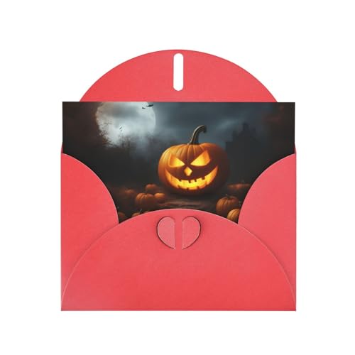 MUFLVDX Halloween-Kürbis-Grußkarte für alle Anlässe mit Umschlägen, Perlen-Papierkarten für Geburtstage, Jubiläen, Weihnachten MUFLVDX Halloween-Kürbis-Grußkarte für alle Anlässe mit Umschlägen, Perlen-Papierkarten für Geburtstage, Jubiläen, Weihnachten von MUFLVDX